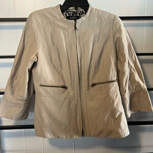 EUC Peck & Peck Women's Size 6 Zip Down, 3/4 sleeve Jacket, D4